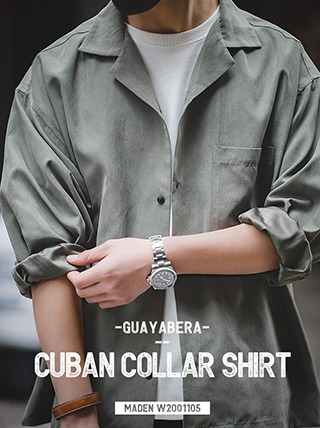 [MA074]쿠바 오버핏 피치 브이넥 셔츠
