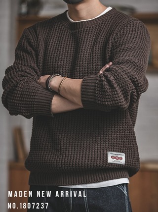 [MA066]벌집 패턴 니트 스웨터