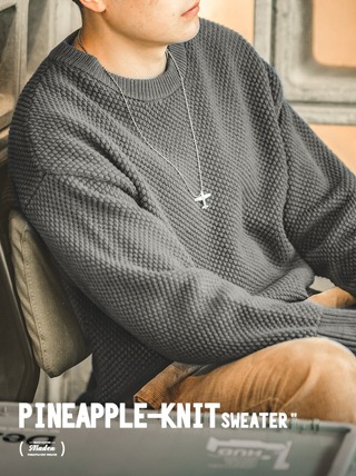 [MA060]파인애플 패턴 니트 스웨터